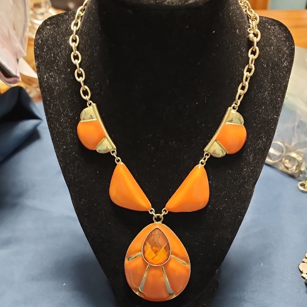 #26 Elegant Orange Necklace